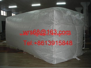 China Tela tecida PP branca do saco do forro dos recipientes de maioria para 20 ft/40 ft/40HQ fornecedor